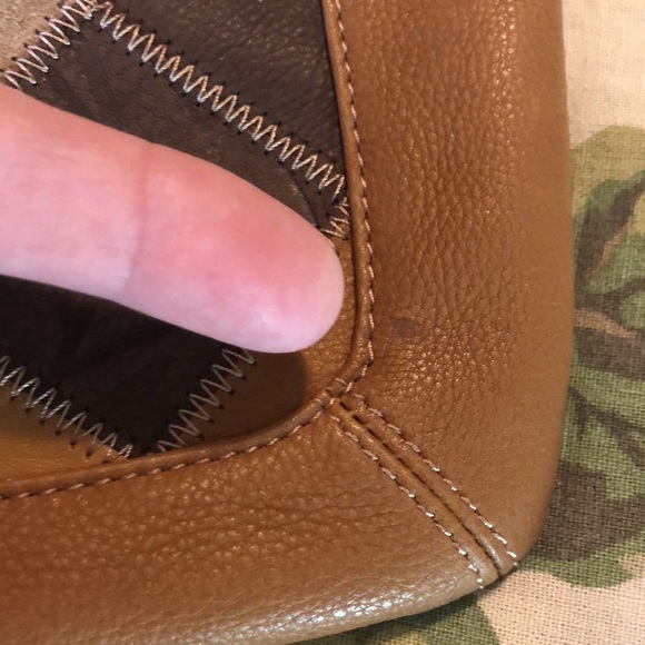 FOSSIL Journey patchwork Crossbody LEATHER Multi-Brown & Hardware Finishes NEW - Picture 11 of 16